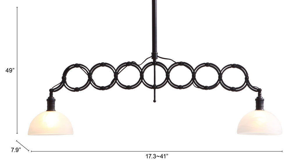 Pendant Ceiling Light Fixture, Glass Metal, Antique Black, Gold, Industrial