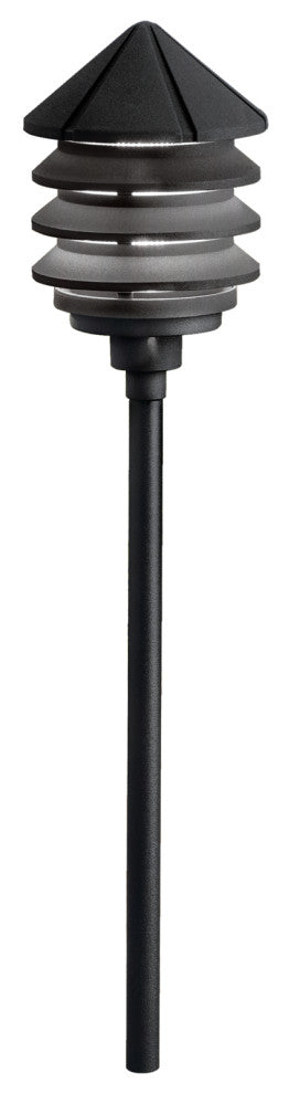 Six Groove Textured Black 6" Path and Spread 1--Light 120V
