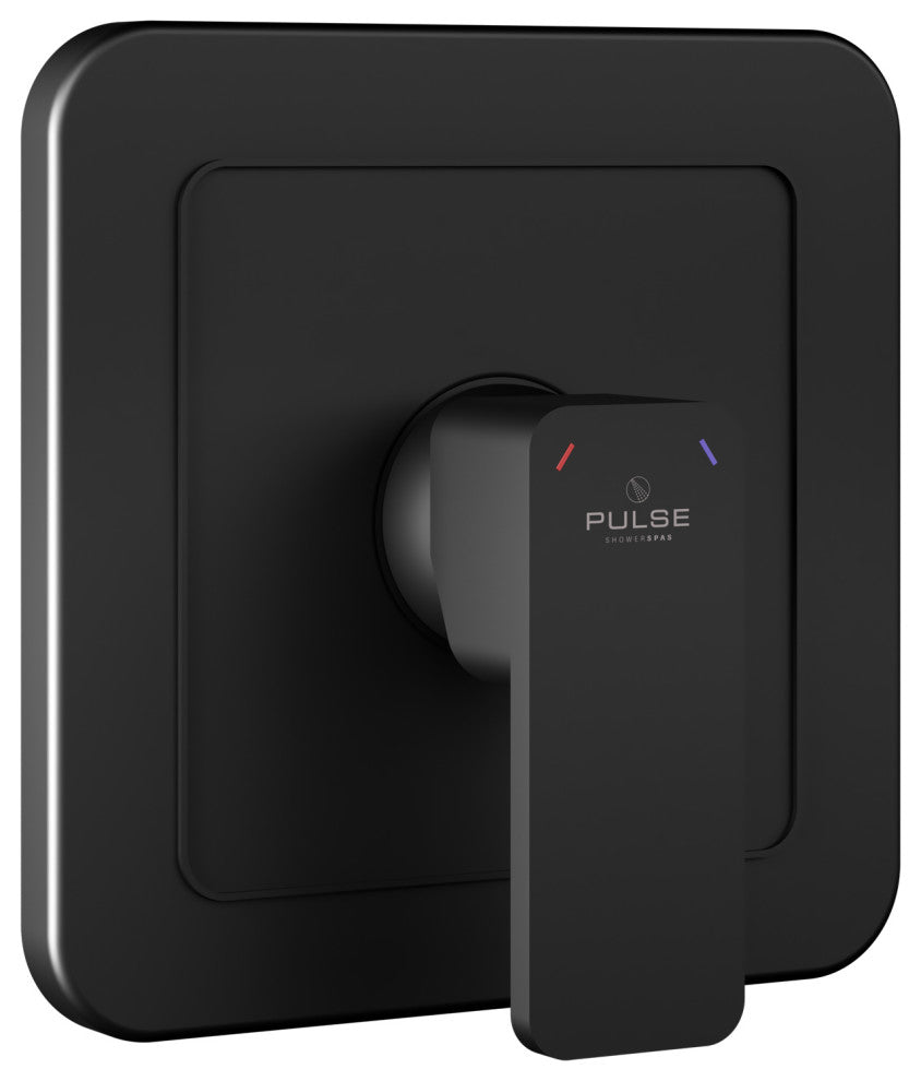 PULSE ShowerSpas TruTemp Pressure Balance Valve With Matte Black Trim Kit