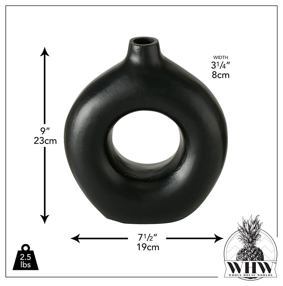 Iconic Ring Vase, 9 Inches