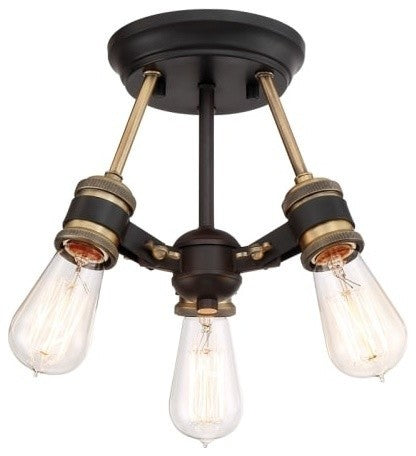 Miles Semi-Flush, Vintage Bronze
