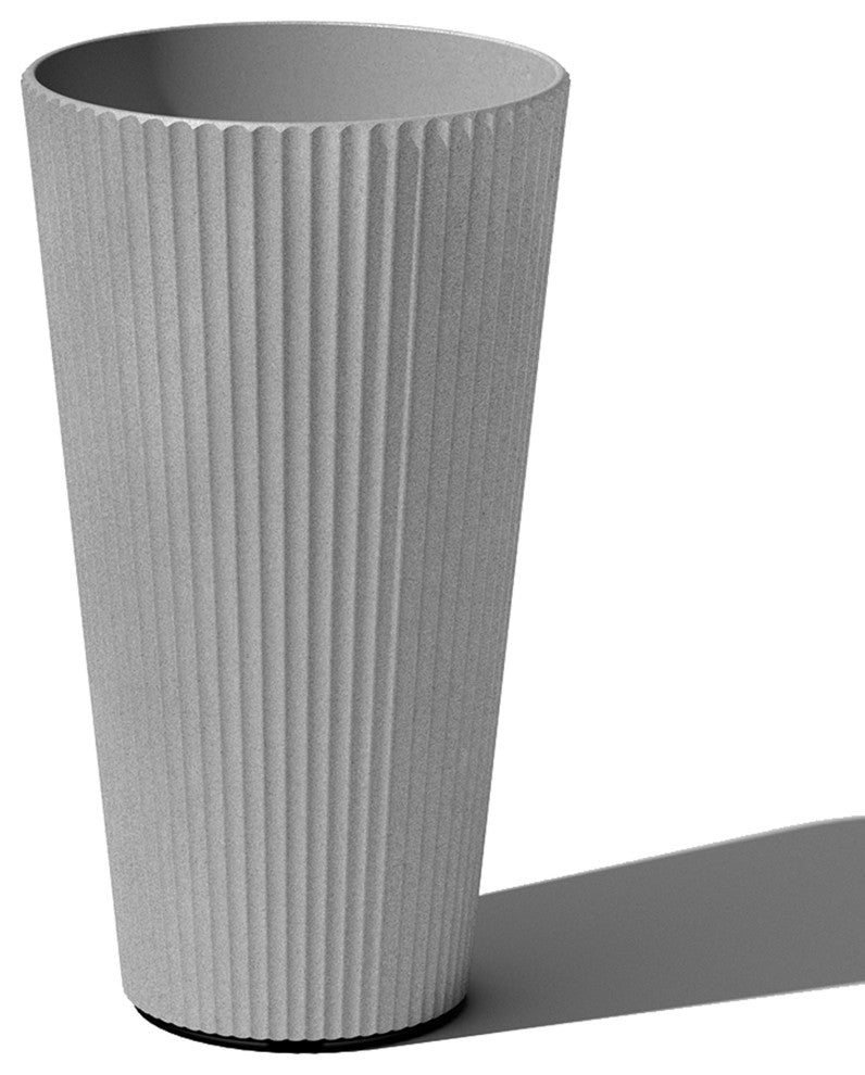 Veradek Demi Series Tall 26" Planter, Gray, 1 Pack