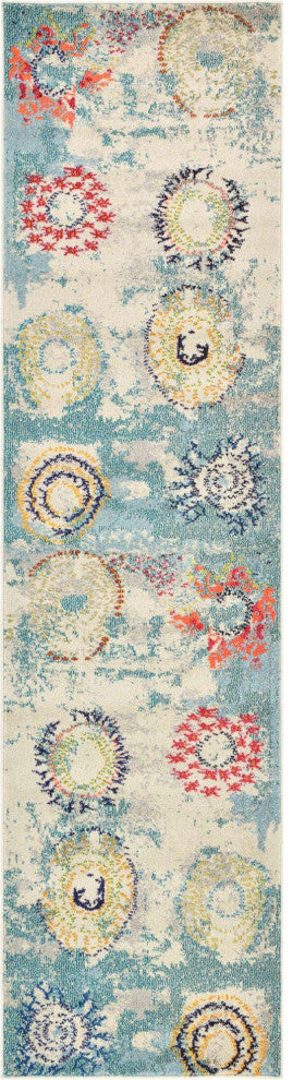 Rug Unique Loom Estrella Beige Runner 2' 7 x 10' 0