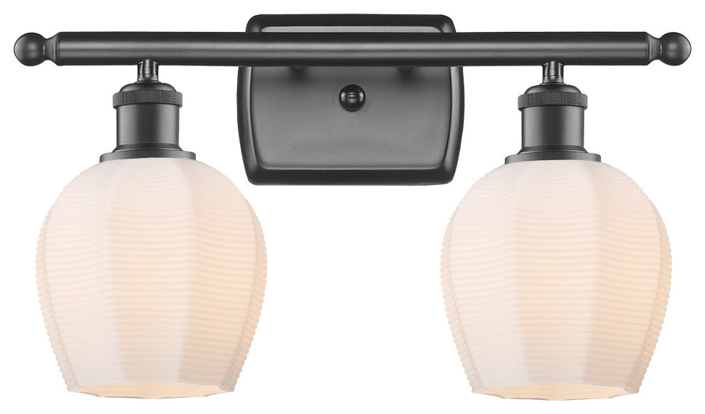 Innovations 516-2W-OB-G461-6-LED 2 Light Bath Vanity Light, Oil Rubbed Bronze