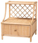 Evita Rattan 1-Drawer Nightstand