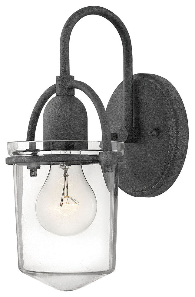 Hinkley Clancy Medium Single Light Sconce, Aged Zinc