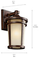 Outdoor Wall 1-Light, Incandescent