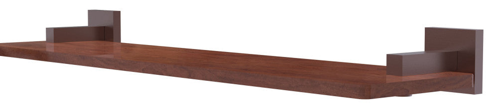 Montero 22" Solid Wood Shelf, Antique Copper