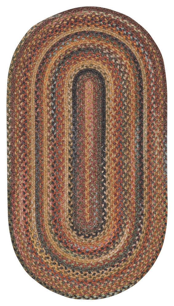 Capel Kill Devil Hill Multi 0210_900 Braided Rugs - 9' 2" X 13' 2" Oval