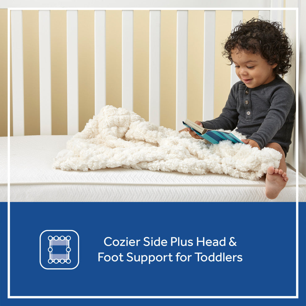 Sealy Baby Posturepedic Grow 2-Stage Crib and Toddler Mattress