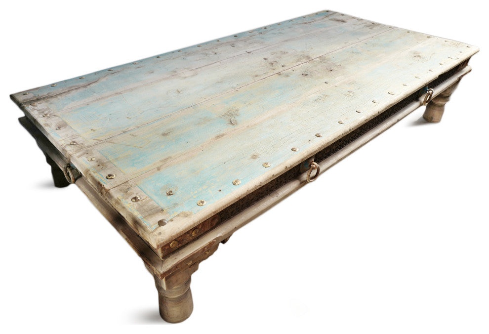 Consigned Vintage Teak Takhat Coffee Table 1
