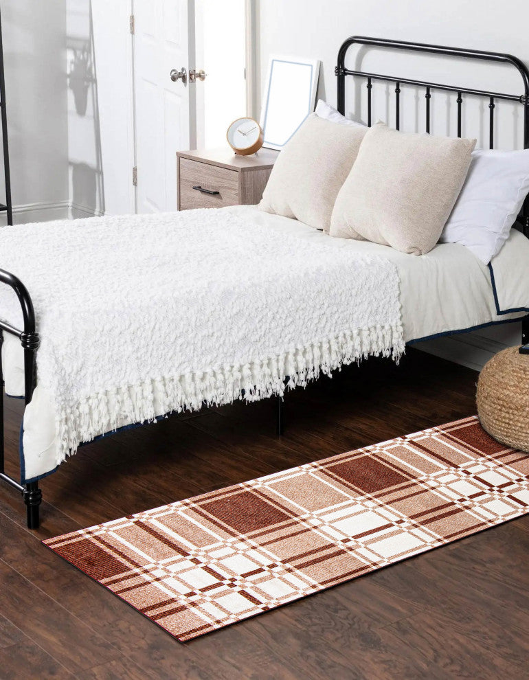 Aqua Roma Area Rug, Copper, 2'6"x8'