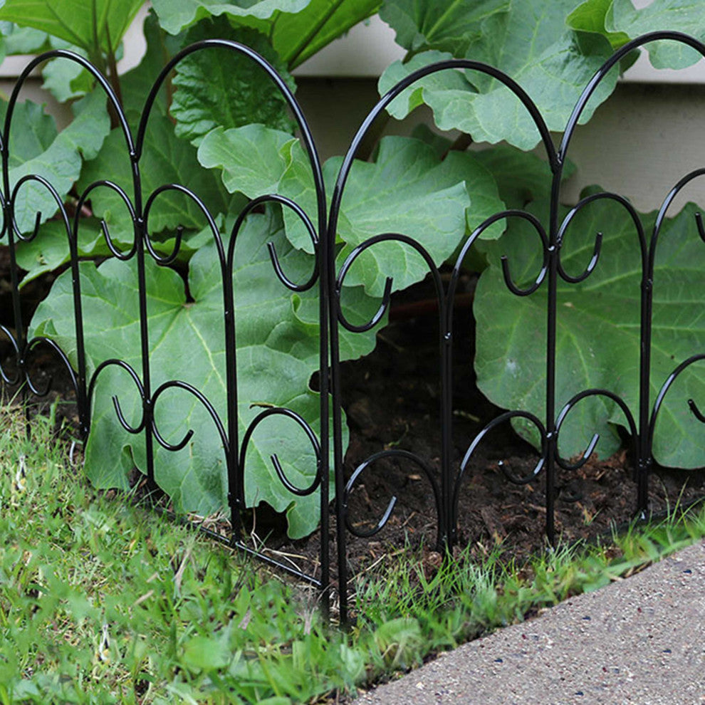 Sunnydaze Victorian Border Fence Set 16-Inches  - Choose Quantity, 40 Panels