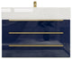 Madison 30" Wall Mounted Vanity with Reinforced Acrylic Sink, High Gloss Night Blue