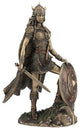 Female Viking Warrior With Sword And Shield Statue
