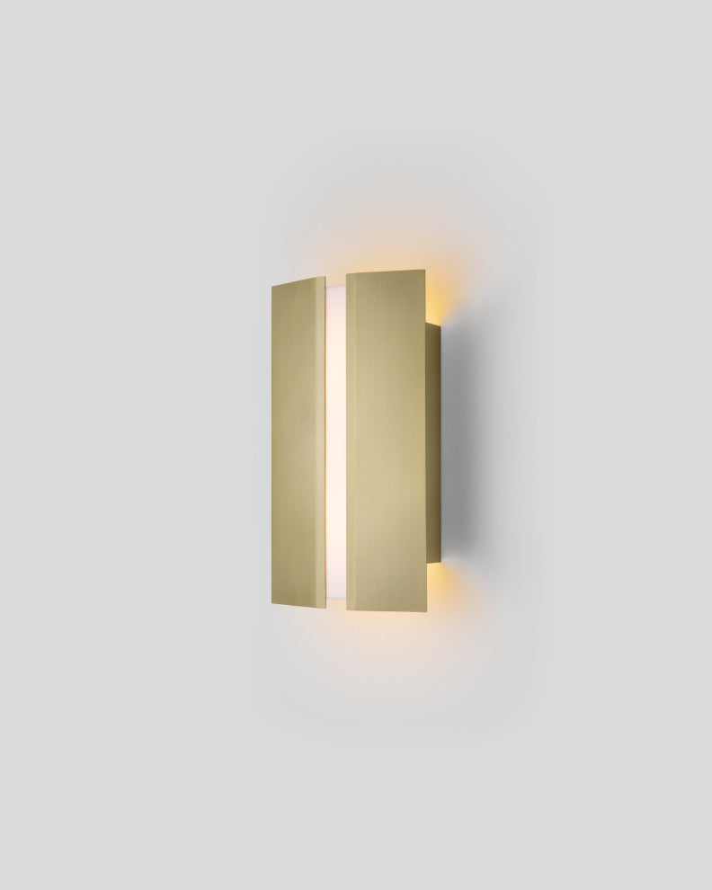 Rima LED Sconce, Brushed Brass, Frosted, 3000k Led, P1 Driver