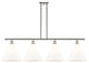 Innovations 516-4I-PN-GBC-121 4 Light Island Light, Polished Nickel
