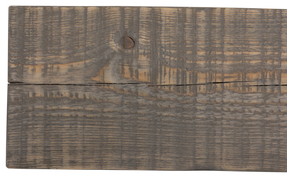 Solid Beam Fireplace Mantel Shelf, Ash Gray, 48"