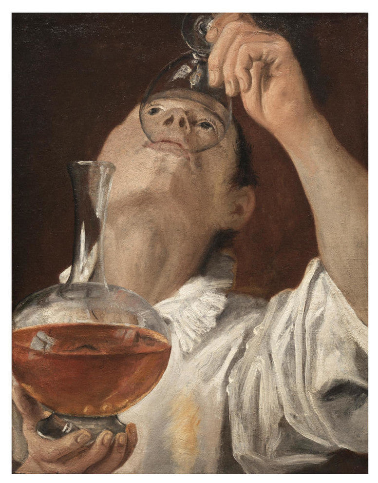 "Boy Drinking, 1582-1583" Digital Paper Print by Annibale Carracci, 14"x18"