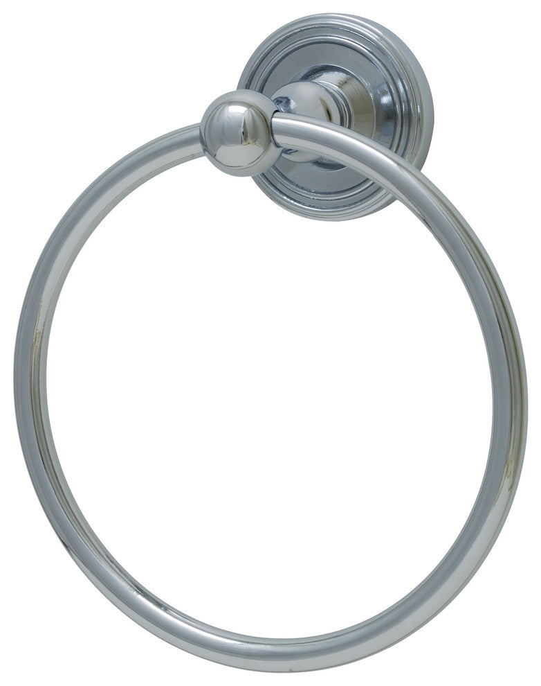 Bradford Towel Ring, Polished Chrome