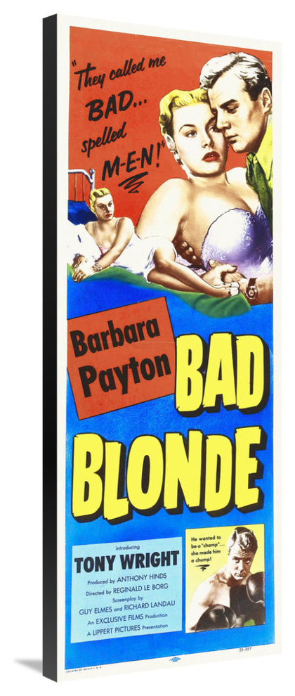"Bad Blonde" Stretched Canvas Giclee by Hollywood Photo Archive, 15x40"