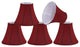 30050-5 Small Bell Chandelier Clip On Lamp Shade Rust 3"x6"x5", Set of 5