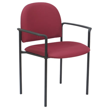 Office Factor Side Waiting Room Guest Chair Stackable With Arms
