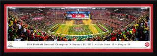 2015 CFP Panoramic Picture, College Football Playoff Poster, Select Frame