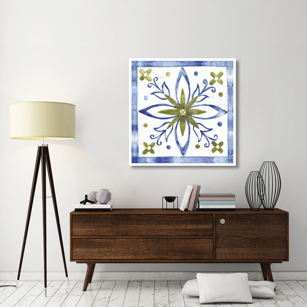 "Tile Stencil I" Digital Paper Print by Anne Tavoletti, 42"x42"