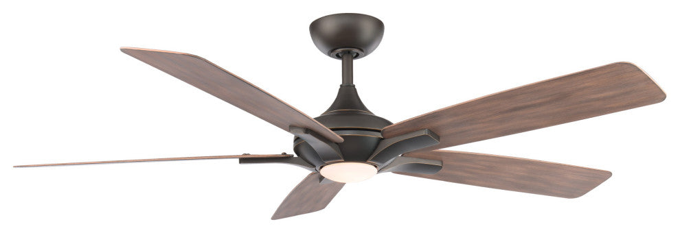 Mykonos 60" Indoor/Outdoor Smart Ceiling Fan, Oil Rubbed Bronze, 3500K Light
