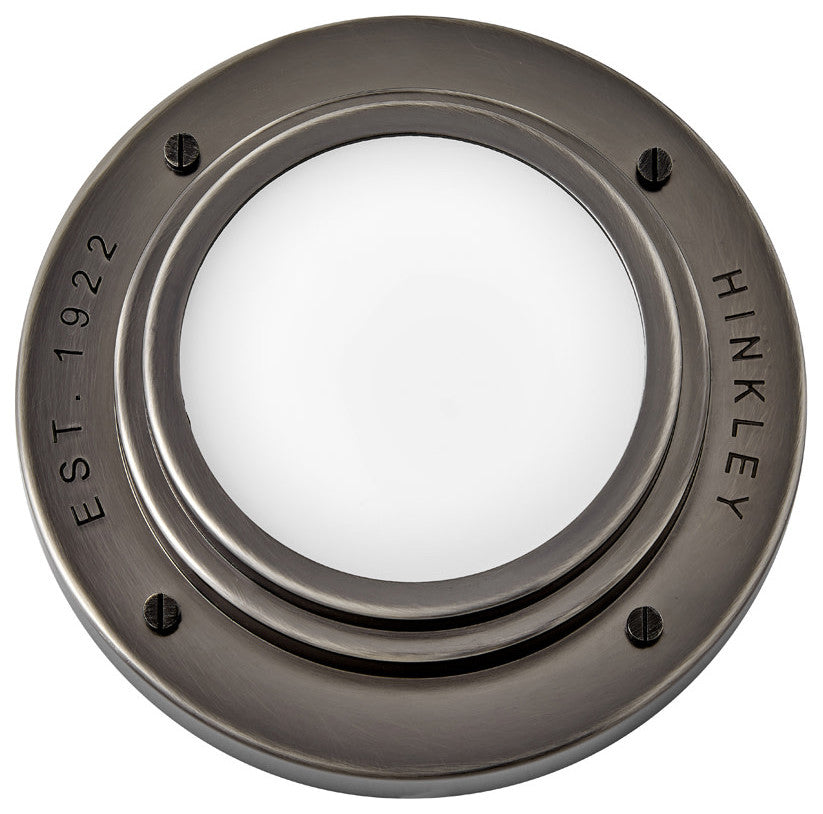 Hinkley Lighting 32704 Porte 7"W LED Flush Mount Bowl Ceiling - Black Oxide