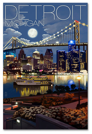 Lantern Press 'City 1' Canvas Art, 12" x 19"