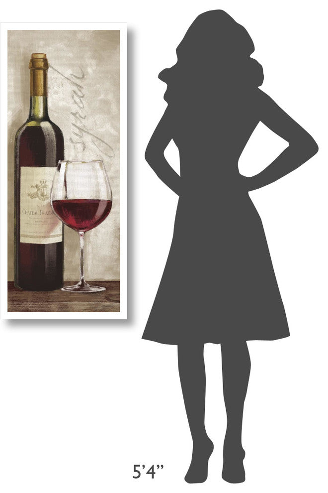 "Wine in Paris VI" Digital Paper Print by Janelle Penner, 18"x42"