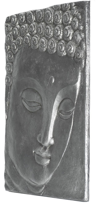 A Silver Buddha Plate Wall DÃ©cor