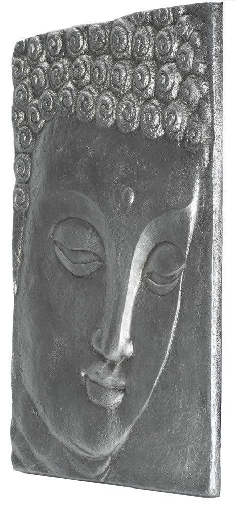 A Silver Buddha Plate Wall DÃ©cor
