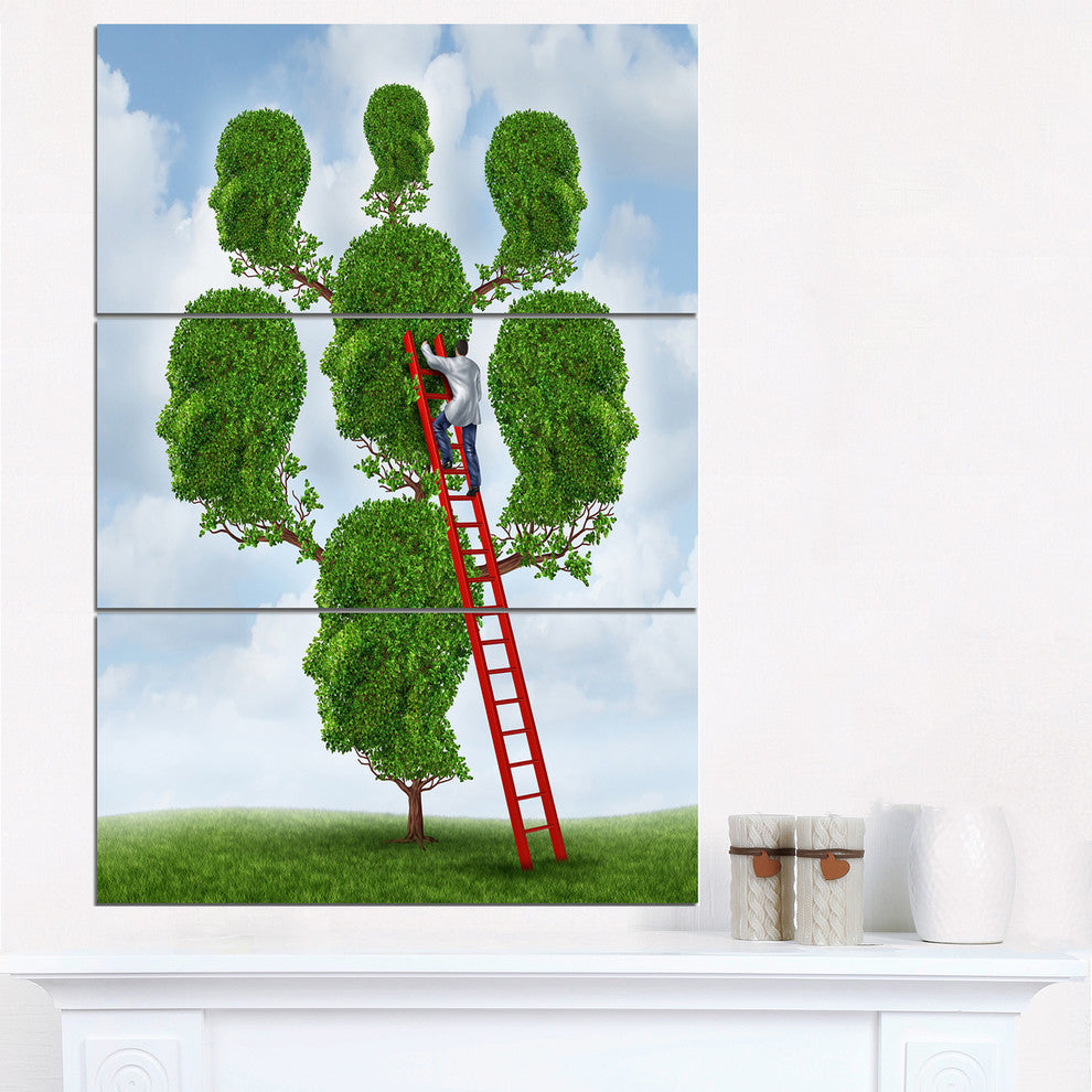 "Family Therapy" Digital Metal Wall Art, 3 Panels, 28"x36"