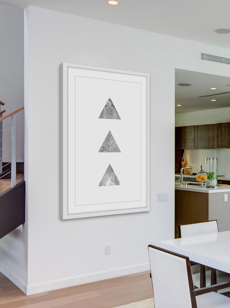 Marmont Hill, "Tri" by Bryon White Framed Painting Print, 30x45