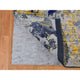 Laguna Yellow, Modern Design, Silk With Wool, Hand Knotted Rug, 8'10"x12'5"