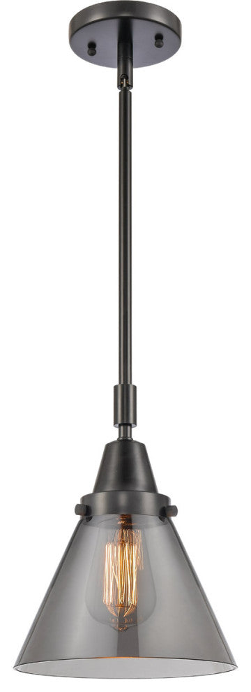 Innovations Lighting 447-1S-BK-G43-L Cone 1 Light 12" Mini Pendant