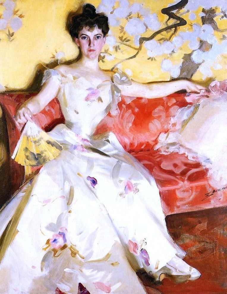 Anders Zorn Portrait of Elizabeth Sherman Cameron Gallery Wrapped Canvas Print