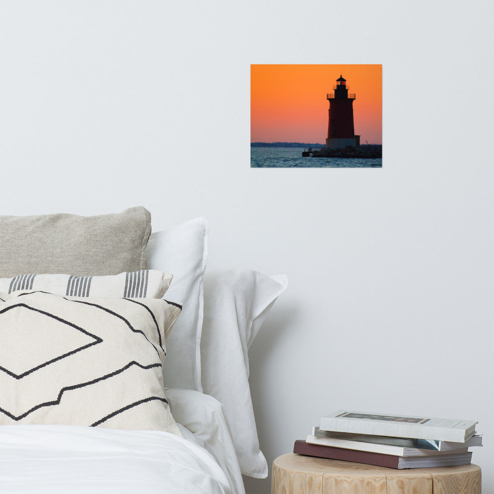 Sunset at Henlopen State Park 3 Landscape Photo Unframed Wall Art Print, 11" X 14"