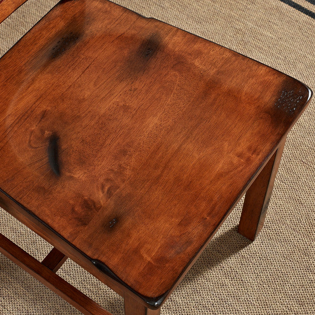 6-Piece Wood Dining Set - Distressed Dark Oak
