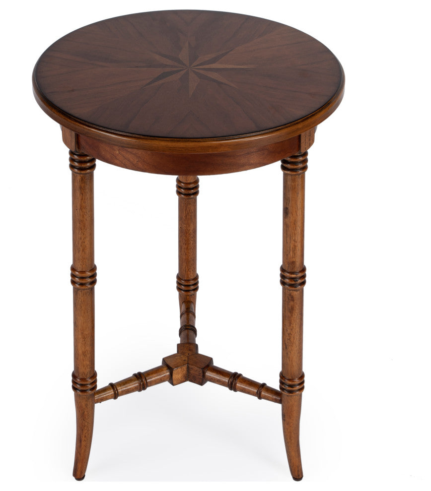 Isla Olive Ash Burl Accent Table, Brown