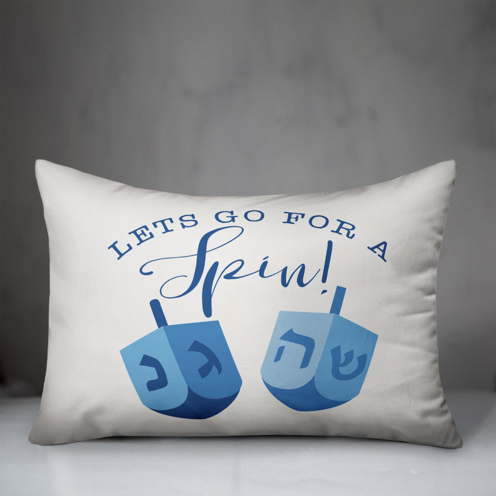 Let's Go for a Spin 14"x20" Throw Pillow