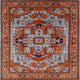 Ahgly Company Indoor Square Mid-Century Modern Area Rugs, 8' Square