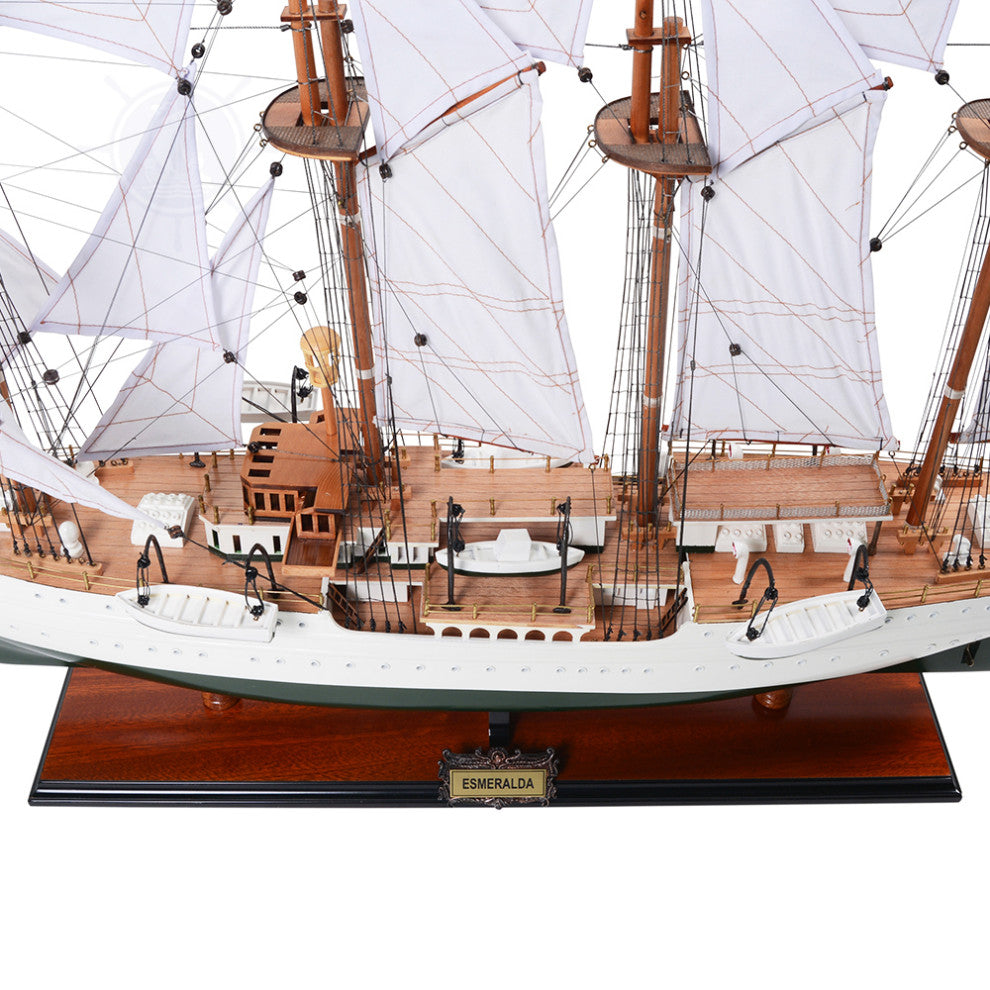 Esmeralda Painted Museum-quality Fully Assembled Wooden Model Ship