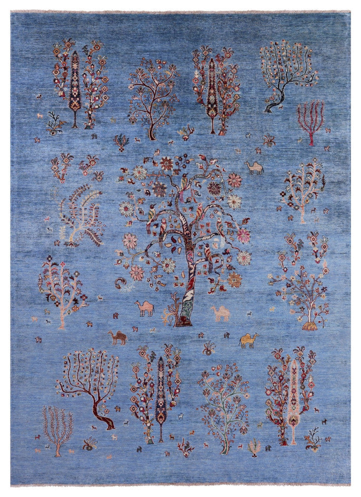 Handmade Persian Gabbeh Tribal Rug 8' 1" X 11' 2" Q7431