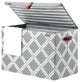 Nautica Folded Large Storage Trunk with Lid, Gray Box Weave