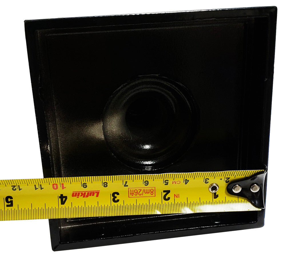 4"x4" Aluminium Ball Top Post Cap for Metal Posts, Black (DHBPC40)
