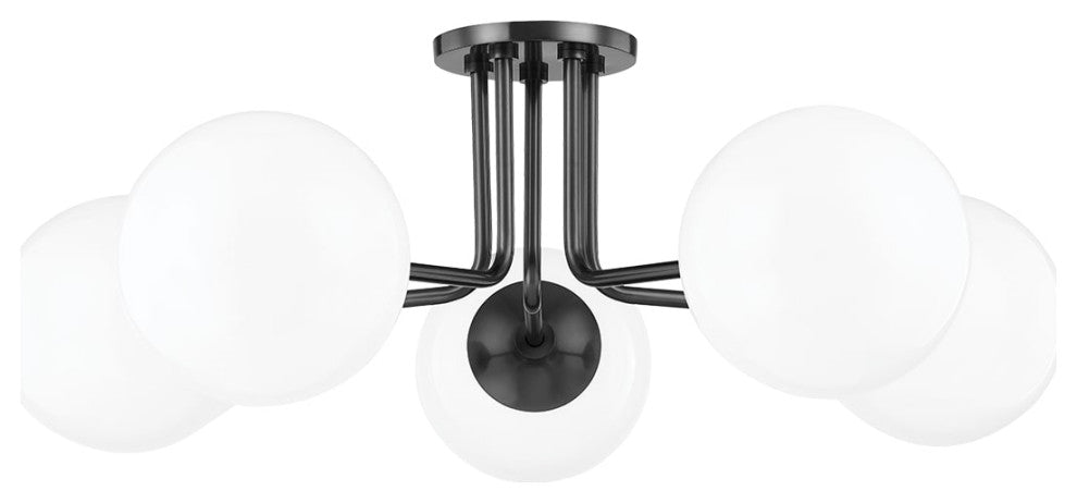 Stella 5-Light Semi Flush, Old Bronze